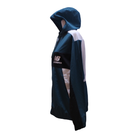 NWOT New Balance Athletics Windbreaker Mountain Teal Jacket - Picture 5 of 12